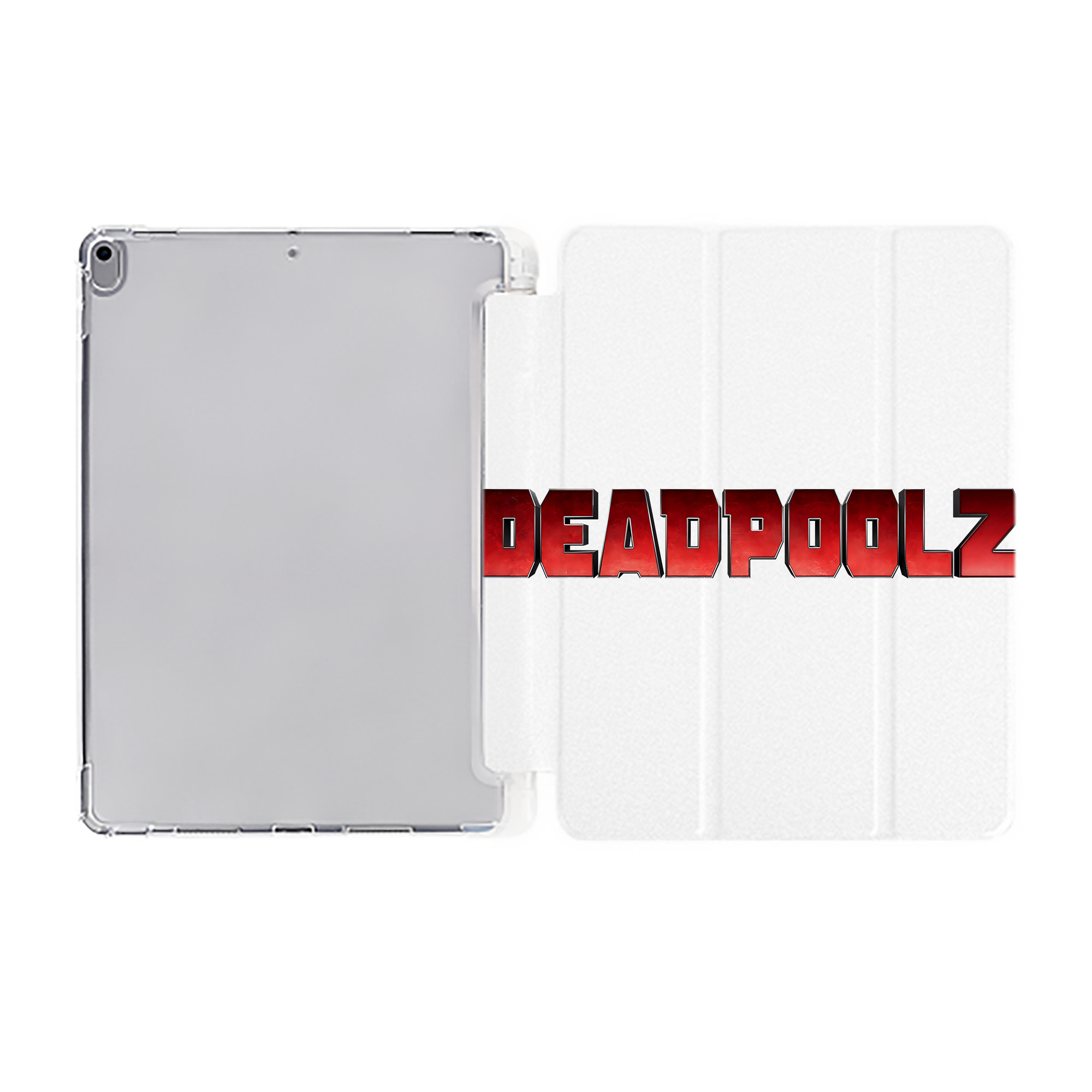 （画像用） Deadpool デッドプール IPad ケース ペン収納付き 三つ折りスタンド PUレザー×シリコン 対応機種9.5/10.5/10.9インチ